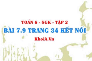 Bài 7.9 trang 34 Toán 6 Tập 2 Kết nối tri thức